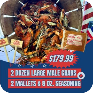 Maryland Large Male Blue Crabs (2 Dozen Special)